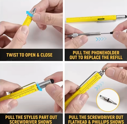 7 In 1 Multi-tool Metal Pen